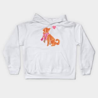 Watercolour Toller Kids Hoodie